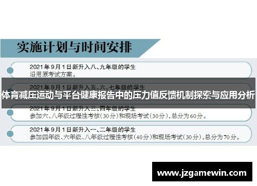 体育减压运动与平台健康报告中的压力值反馈机制探索与应用分析